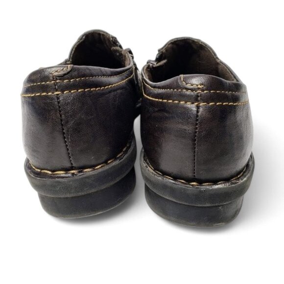 Clarks Bendables Slip On Loafers Women's Crinkle Leather Boho Lace Accents 6.5 - Picture 5 of 9